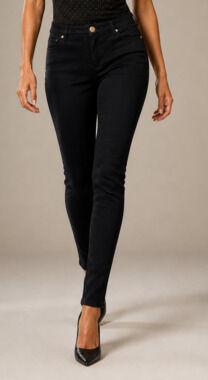 Michael Kors Women's Black Skinny dress pants  with Gold Tone Hardware